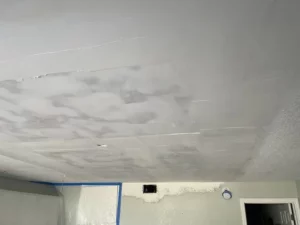 Textured ceiling before